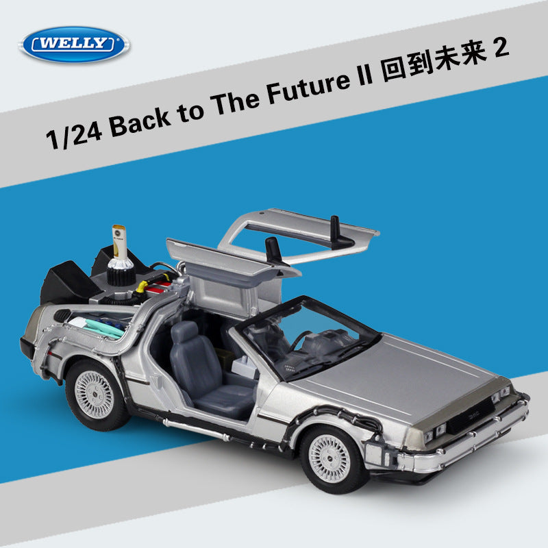WELLY 1/24 DeLorean Back To The Future Classic Car Model