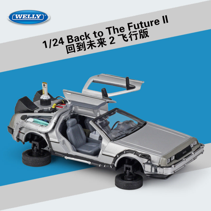 WELLY 1/24 DeLorean Back To The Future Classic Car Model