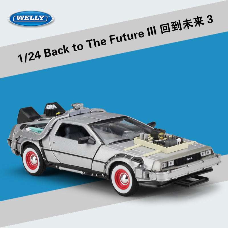 WELLY 1/24 DeLorean Back To The Future Classic Car Model