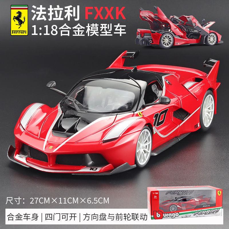 Bburago 1/18 Ferrari FXXK EVO 812 312T4 Modern Car Model