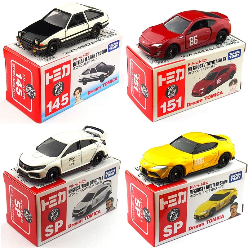 Takara Tomy 1/64 Dream Tomica White Box Mini Diecast Modern Car