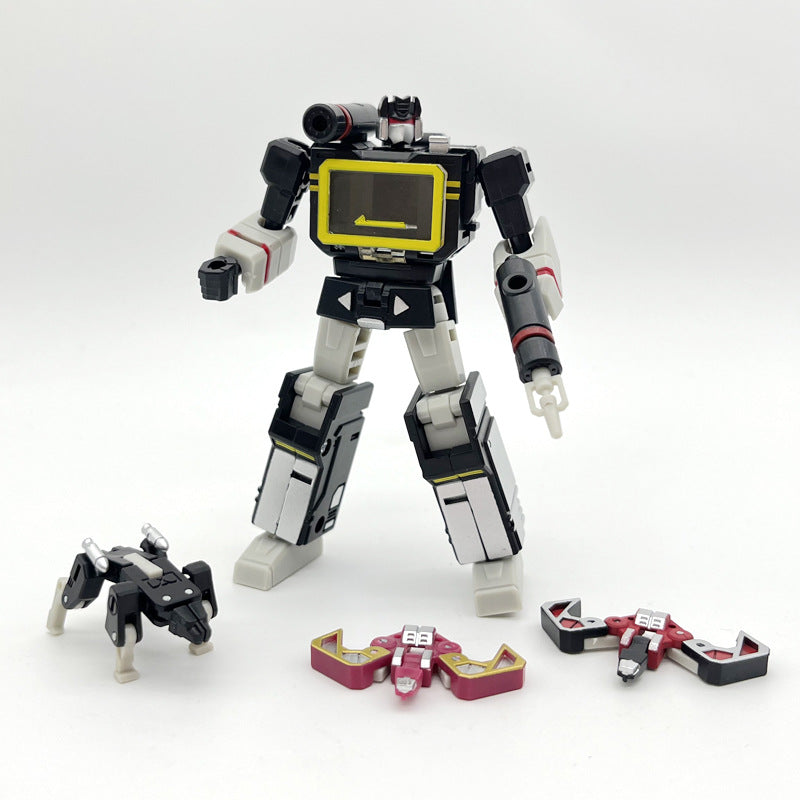 Transformer PocketToys PT-04 Soundwave Transforming Robot Toy with 3 Cassette Minions DX9 Mini Scale Figure