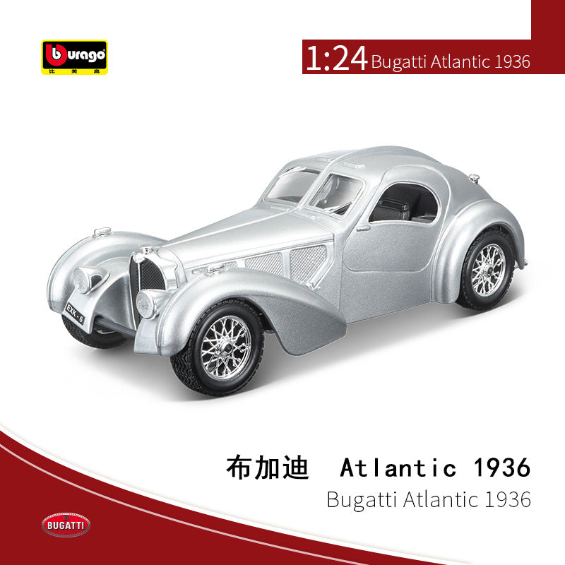 Bburago 1/24 Bugatti Atlantic 1936 Classic Car Model – OMEGA DIECAST