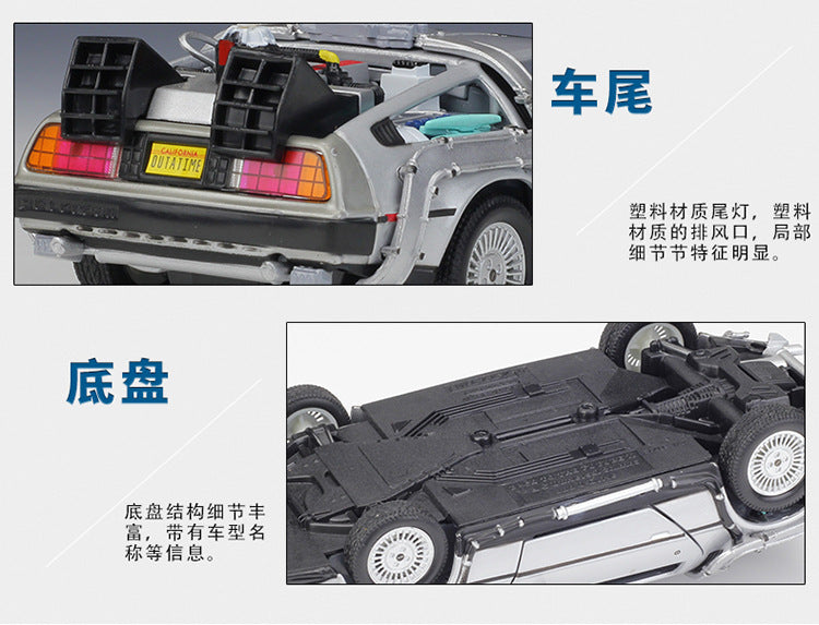 WELLY 1/24 DeLorean Back To The Future Classic Car Model