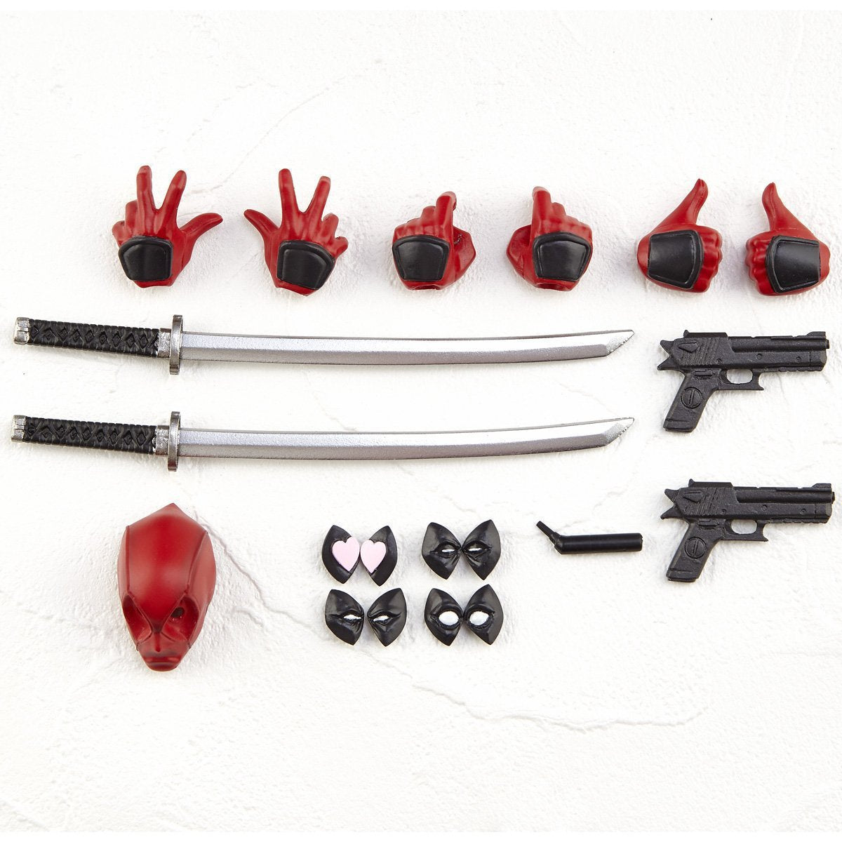 Revoltech Yamaguchi Deadpool Premium Articulated Action Figure with Swappable Faces & Accessories