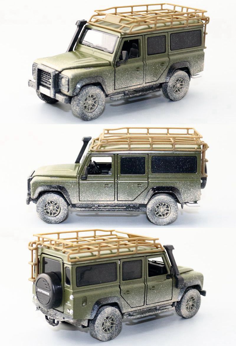 JKM 1/32 Land RoverDefender 2010 SUV Modern Car Model