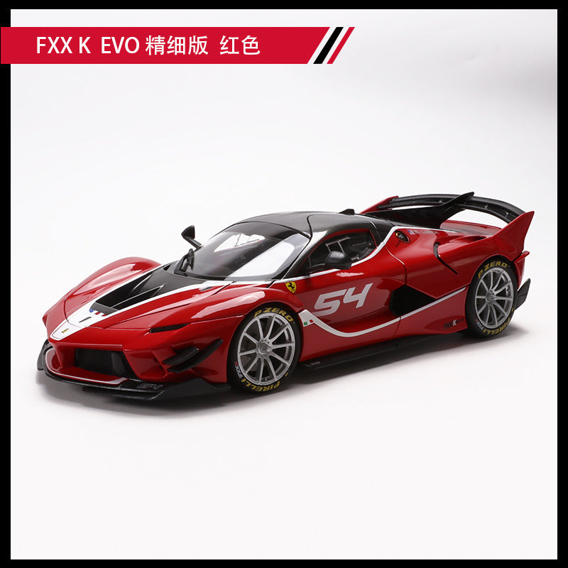 Bburago 1/18 Ferrari FXXK EVO 812 312T4 Modern Car Model