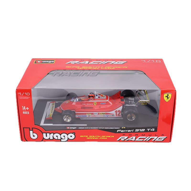 Bburago 1/18 Ferrari FXXK EVO 812 312T4 Modern Car Model