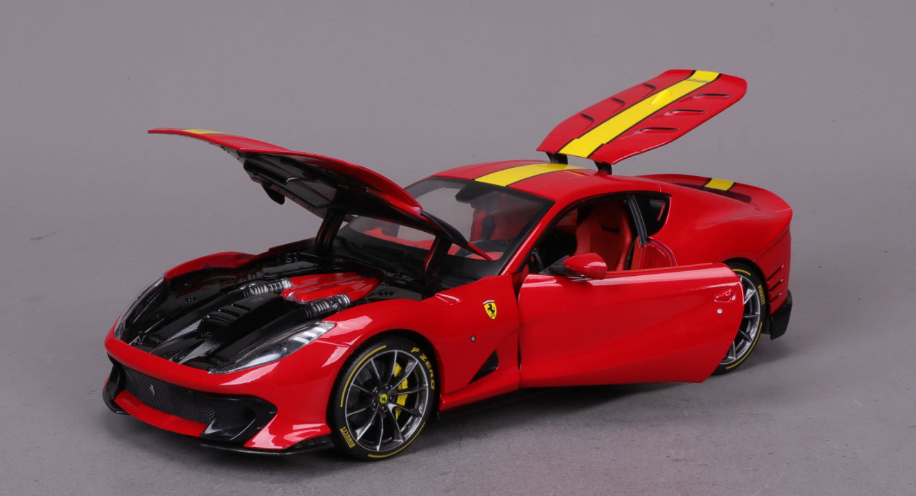 Bburago 1/18 Ferrari FXXK EVO 812 312T4 Modern Car Model
