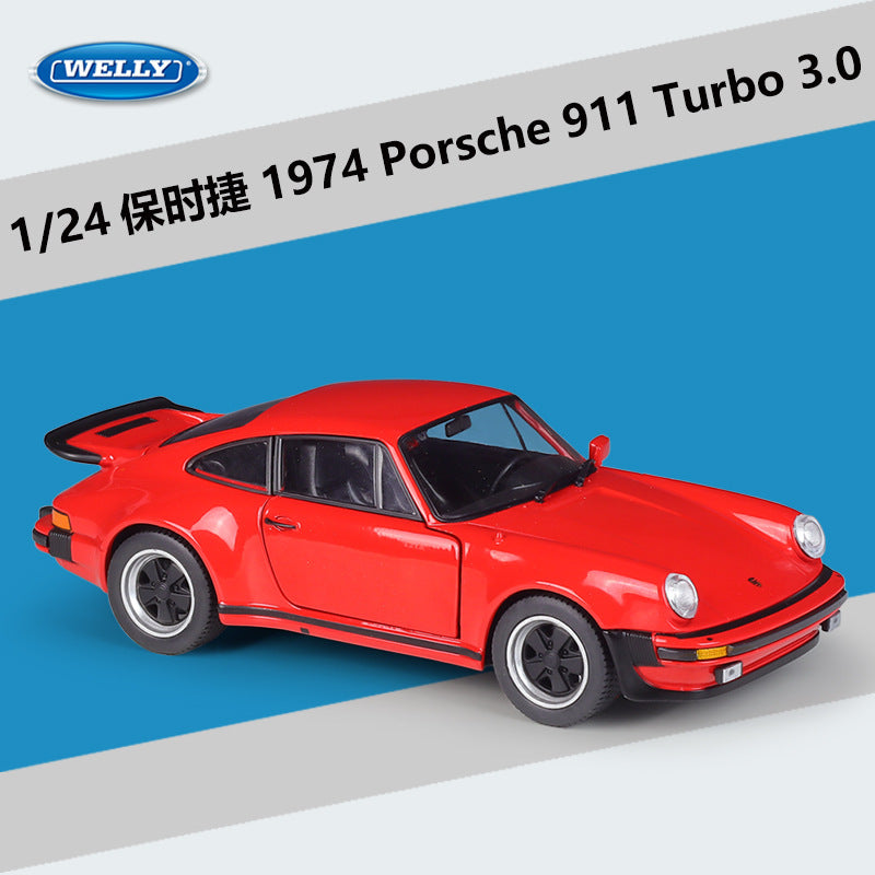 Welly 1/24 Porsche 911 Turbo 3.0 1974 Classic Car Model