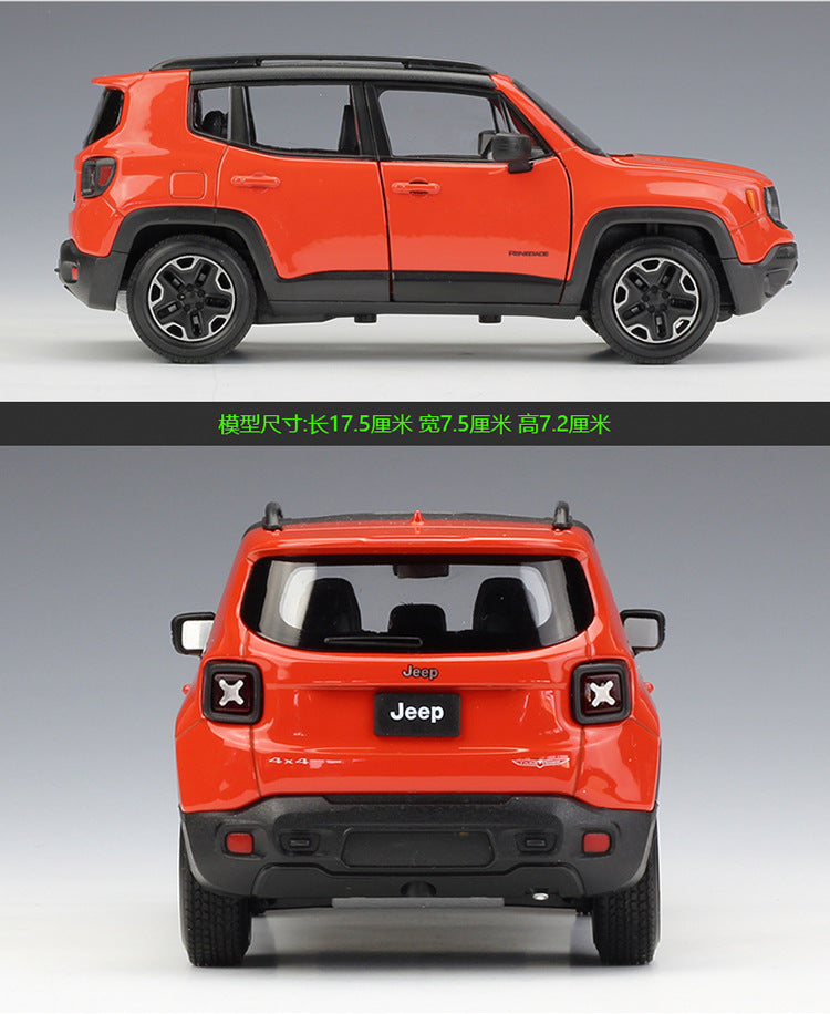 WELLY 1/24 Jeep Renegade Trailhawk SUV Modern Car Model