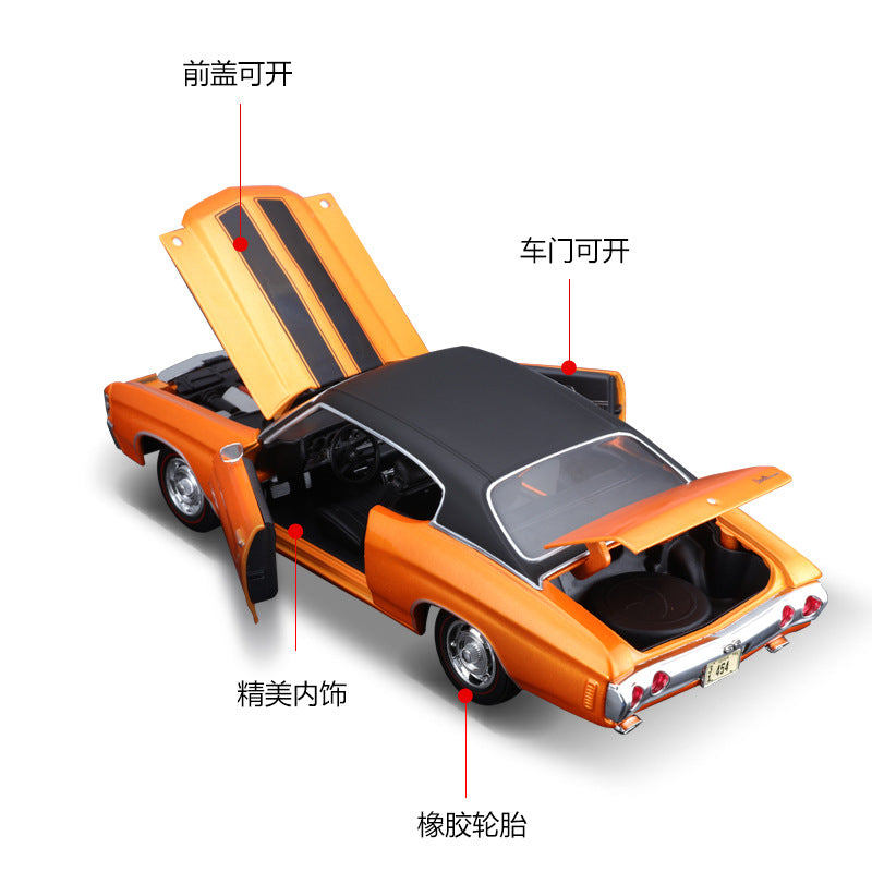 MAISTO 1/18 Chevrolet Camaro SS 1971 2020 Classic Car Model
