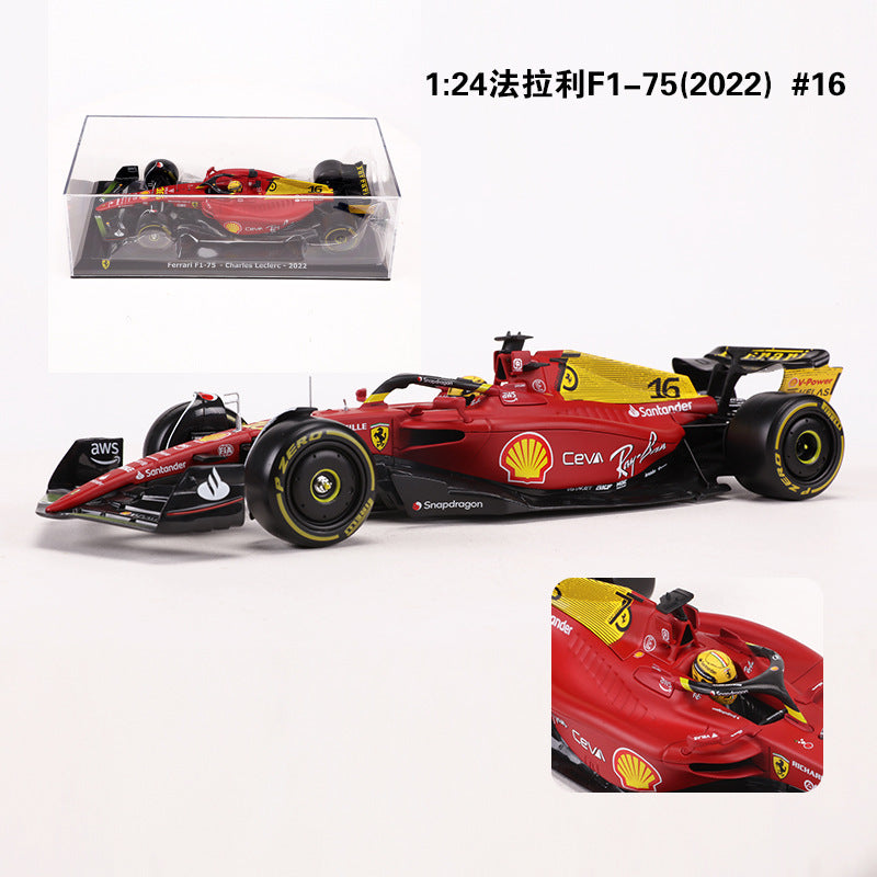 Bburago 1/24 Ferrari Formula Racing Car Acrylic Display Case Modern Car Model
