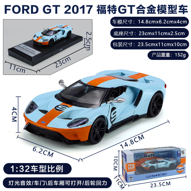 Maisto 1/18 Ford GT 2017 Supercar Blue Gulf Racing - Diecast Maisto 1/18 Ford GT 2017 Supercar Blue Gulf Racing - Diecast
