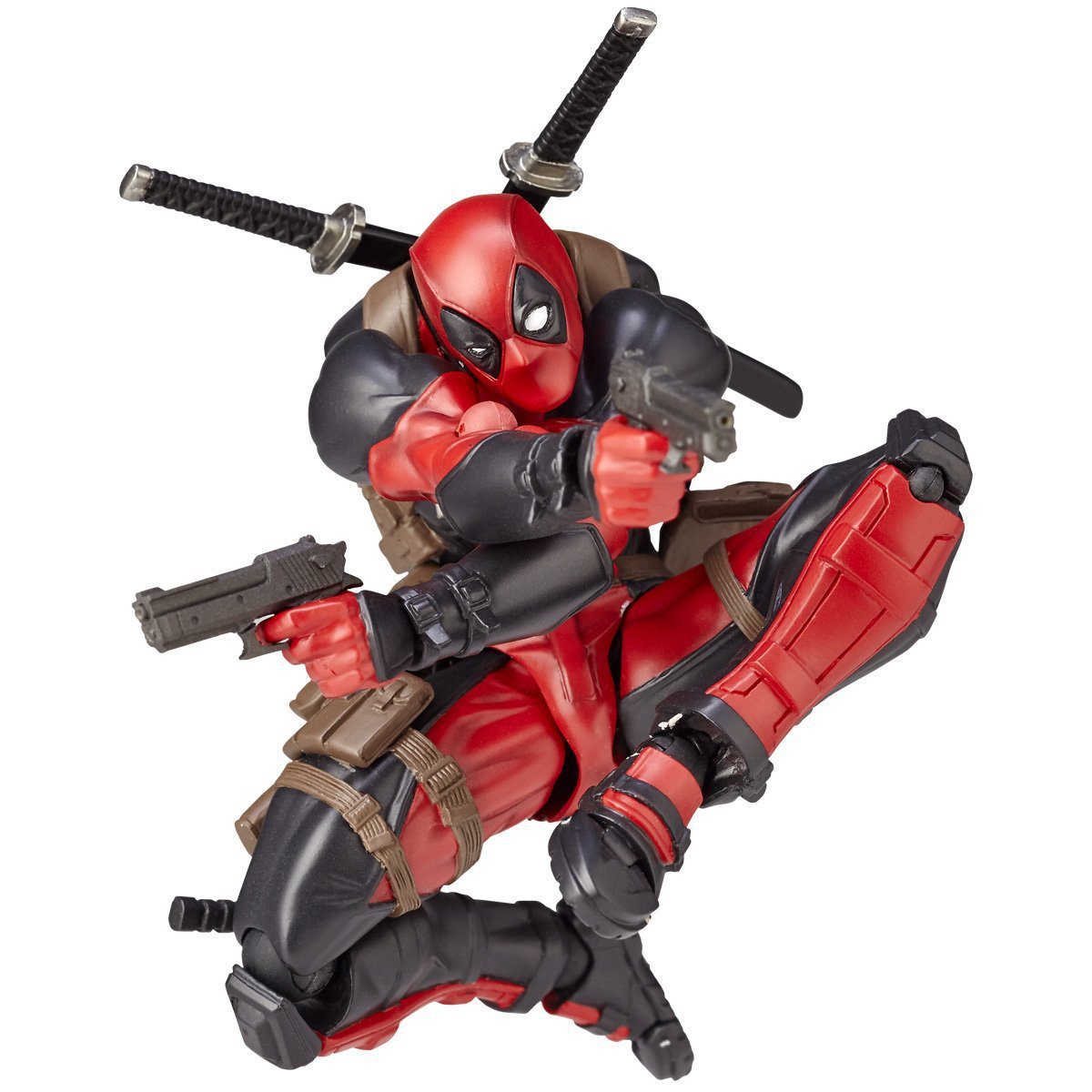 Revoltech Yamaguchi Deadpool Premium Articulated Action Figure with Swappable Faces & Accessories