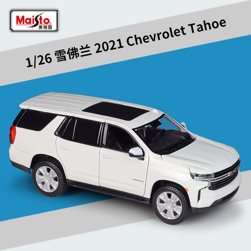 Maisto 2021 Chevrolet Tahoe – 1/26 Scale Diecast, White, Limited Edition (Model 31533)